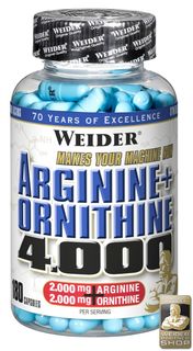 WEIDER Arginine + Ornithine 4000 - 180 Kapseln