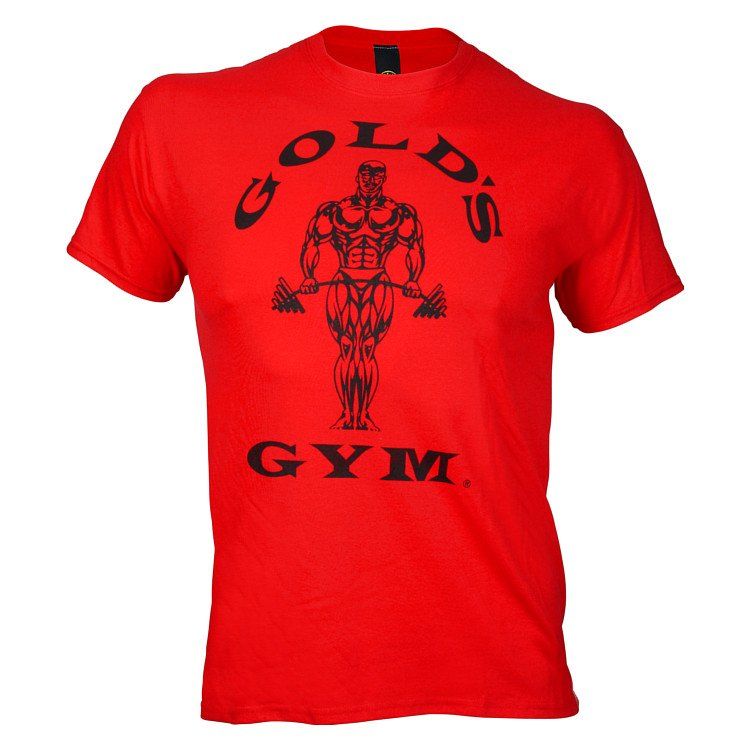 Gold's Gym Classic Golds Logo Basic TShirt red S Supplement Shop
