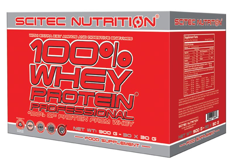 Scitec Nutrition 100% Whey Protein Professional - 30 x 30g Mix - Supp ...